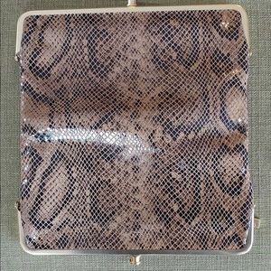 Hobo Lauren Wallet Snakeskin Print real leather